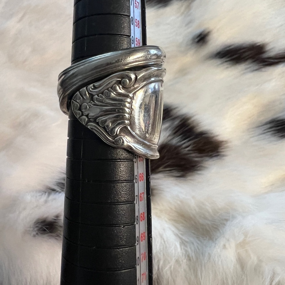 Silver Statement Spoon Ring - image 6